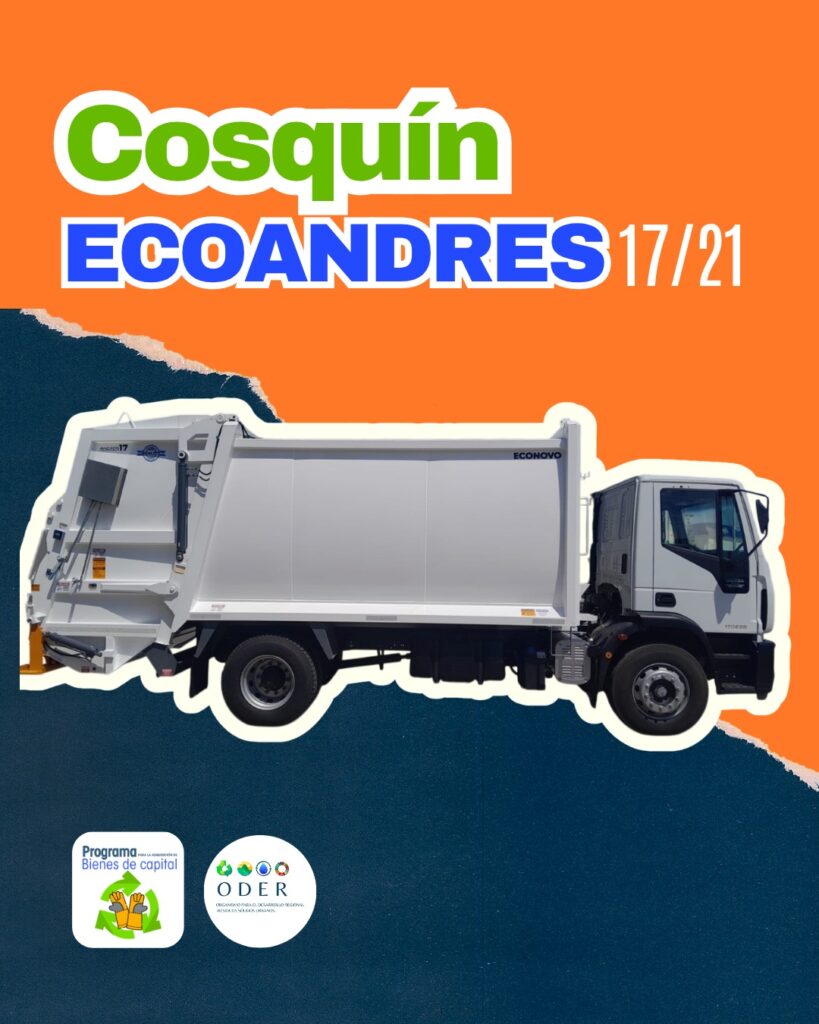 Camiones modelo Econovo y Ecoandres, adquiridos por la Municipalidad de Cosquín