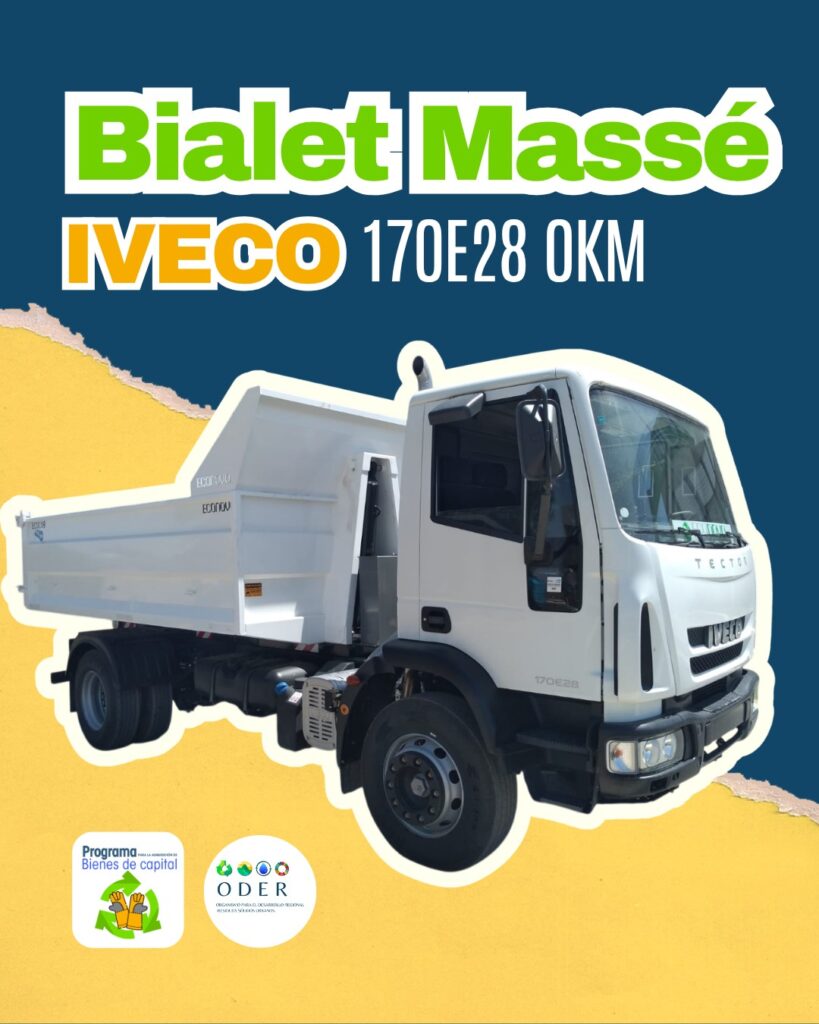 Camión Ivecto de la municipalidad de Bialet Massé